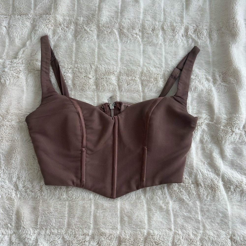 Whitefox Brown Corset Top